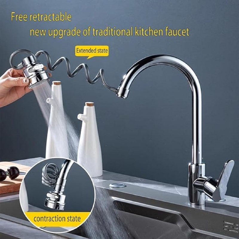 360° Water Faucet Extender with Adjustable Modes