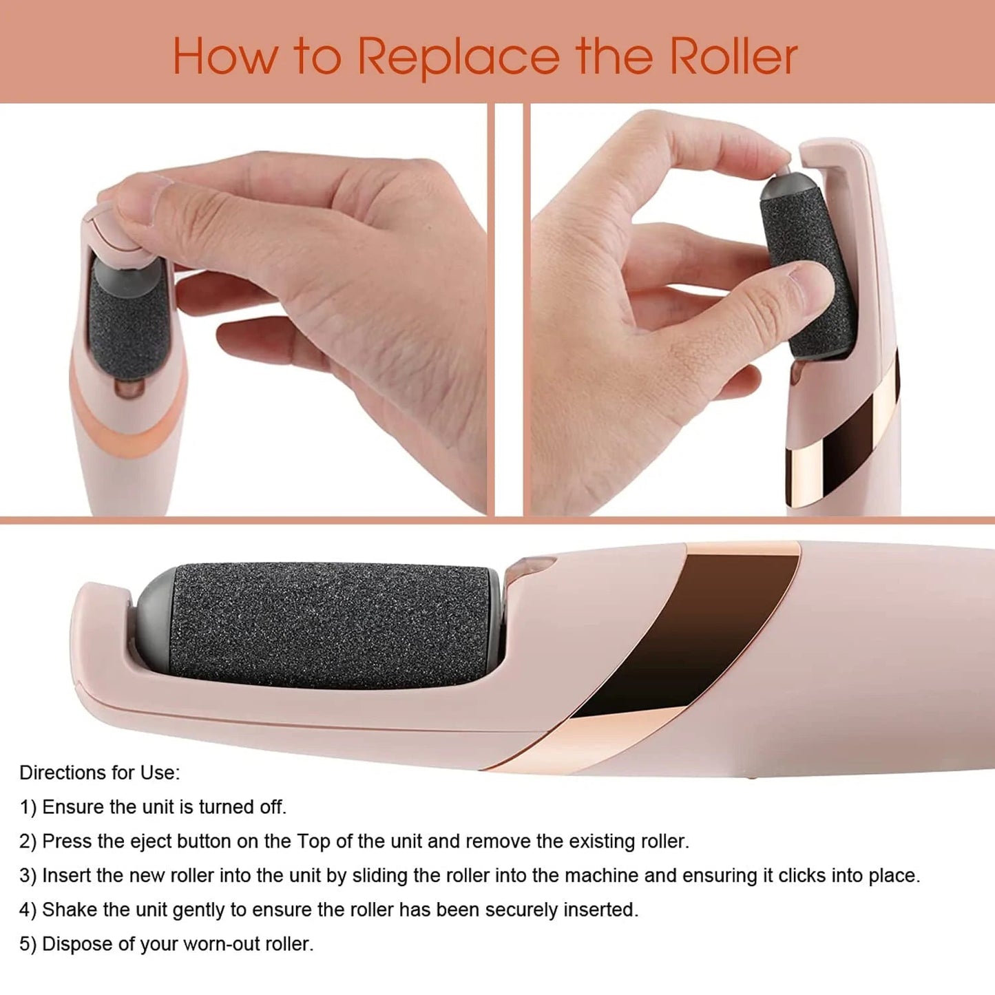 PediLux™ Rechargeable Callus & Dead Skin Remover