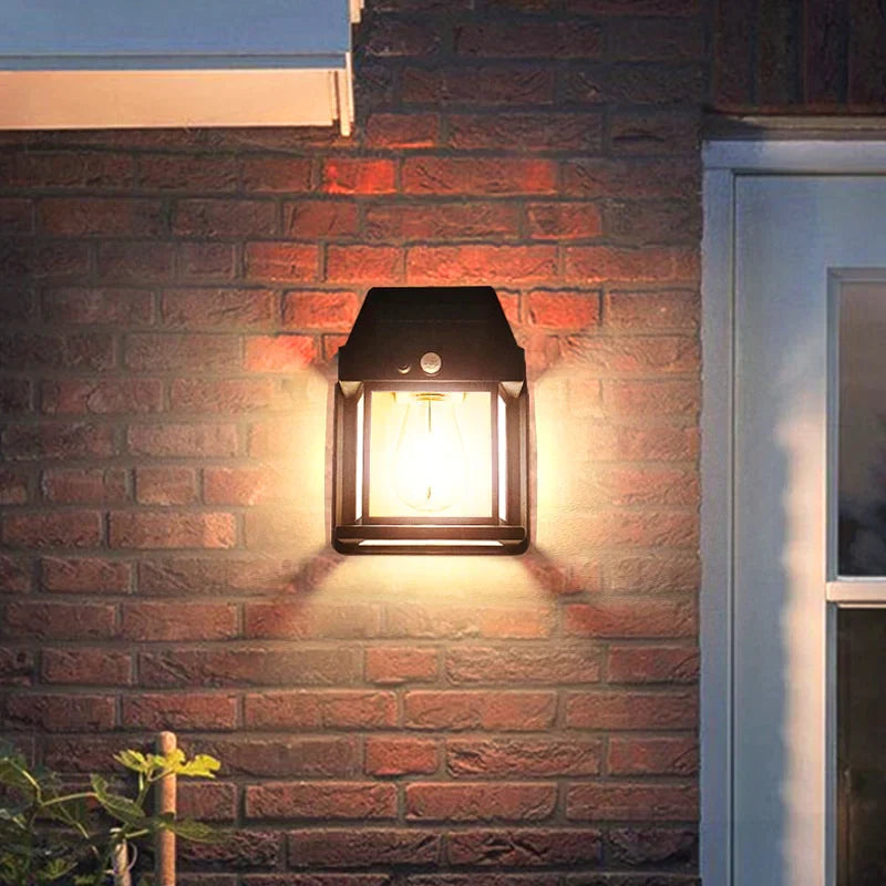 Solar Powered Motion Sensor Wall Lamp