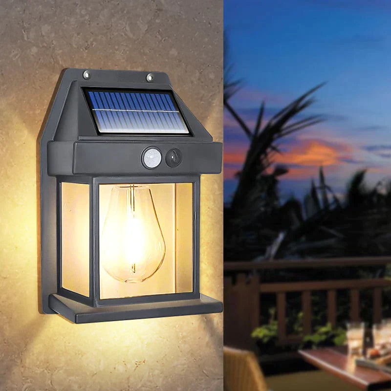 Solar Powered Motion Sensor Wall Lamp