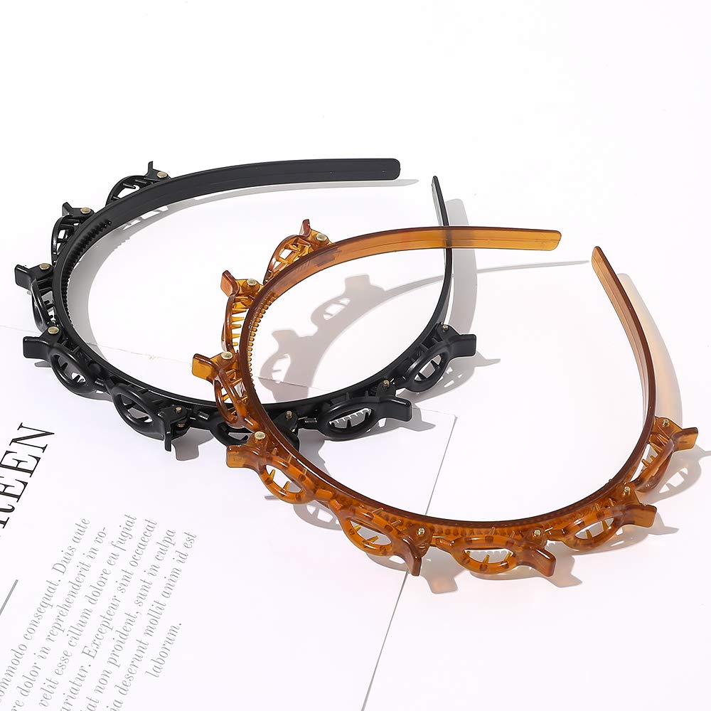 Double-Layer Twist Hair Band with Styling Clips (BUY 1 GET 1 FREE)