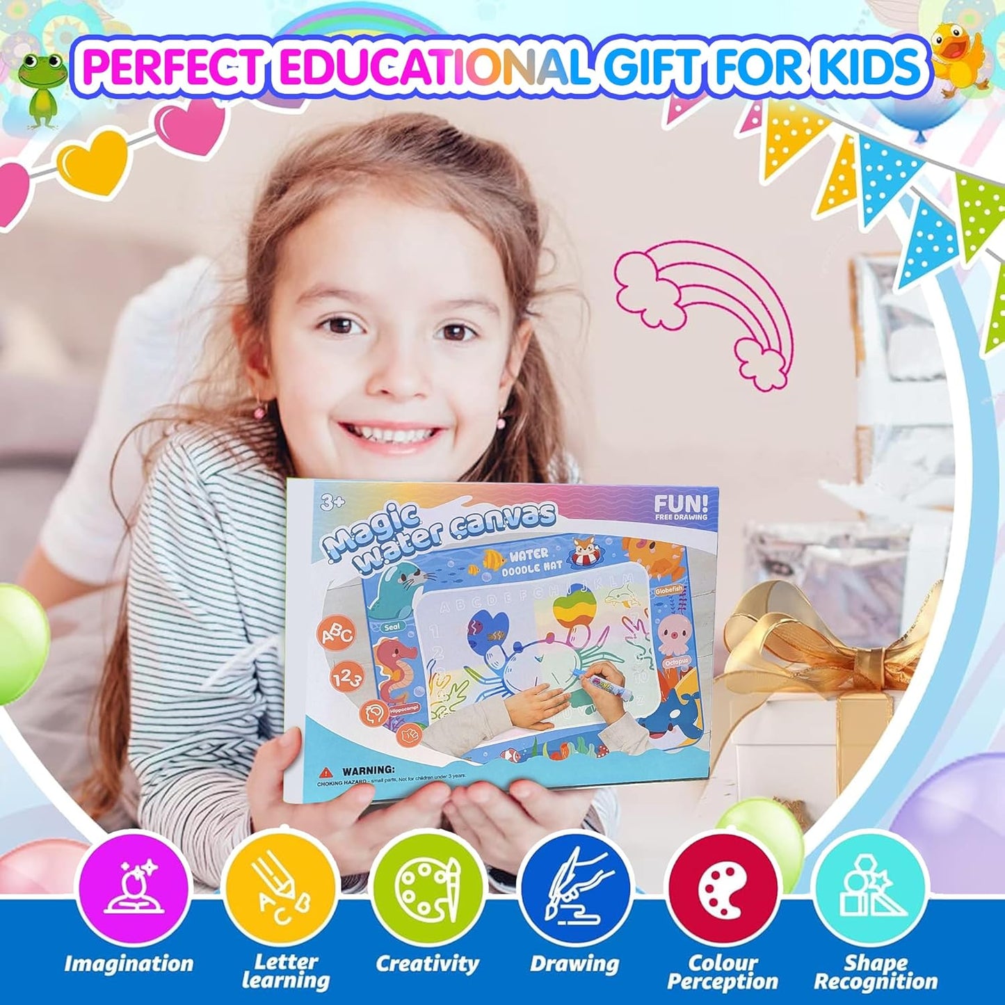 DoodleNest™ Mess-Free Magic Drawing Mat – Unleash Creativity, Anytime!