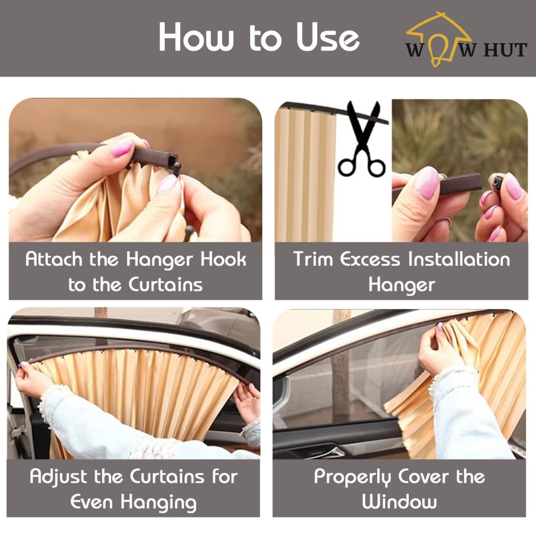 Universal Magnetic Car Curtain (4 Pcs)