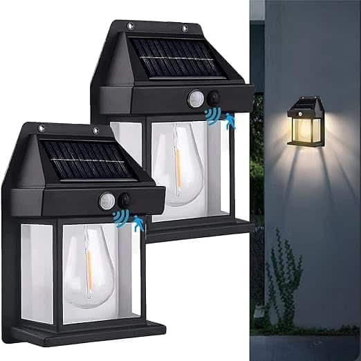 Solar Powered Motion Sensor Wall Lamp