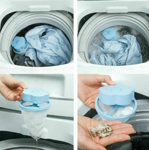Washing Machine Floating Lint Mesh Bag (Pack of 3)