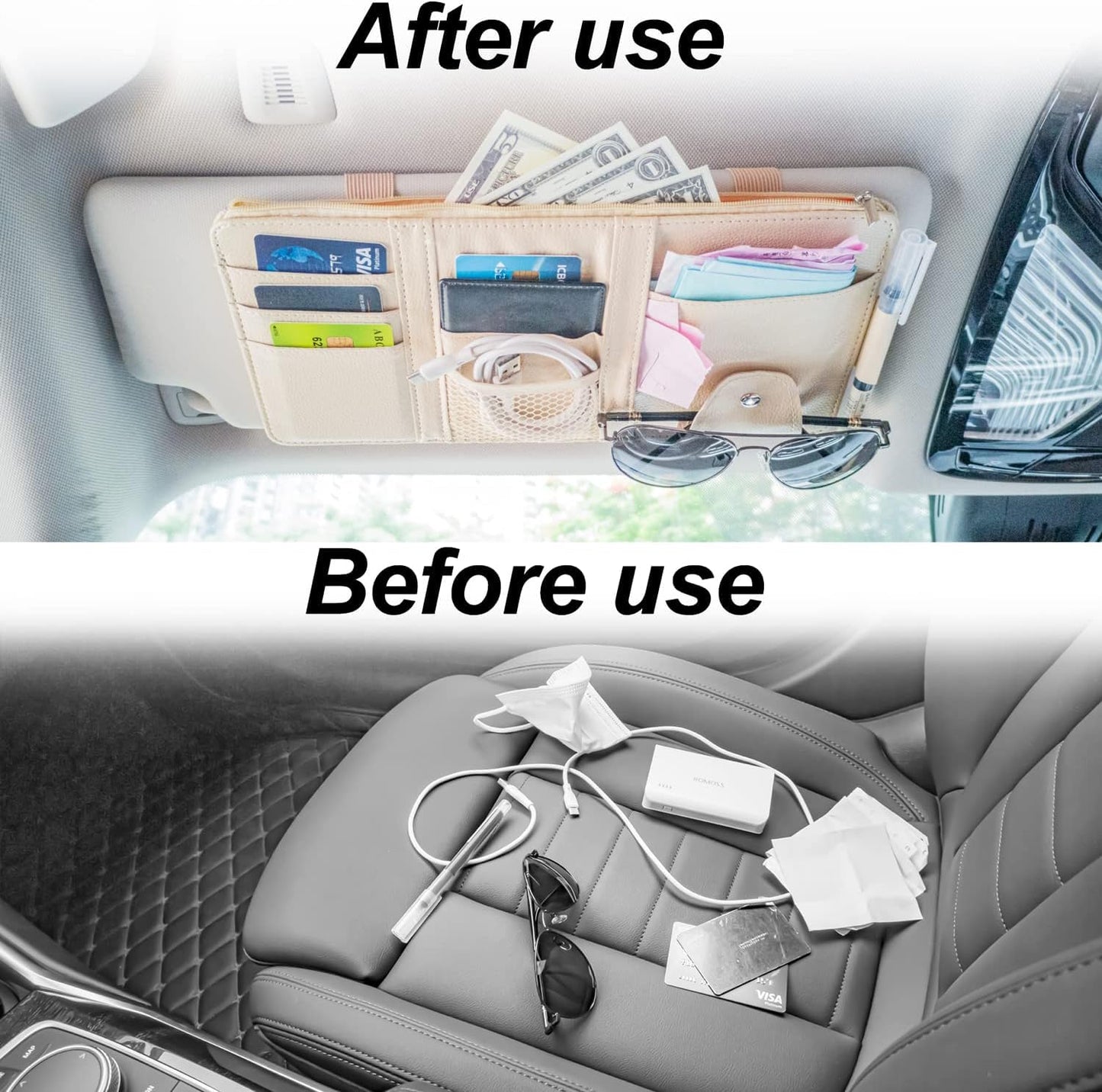 Go Carz™ Car Sun Visor Organizer