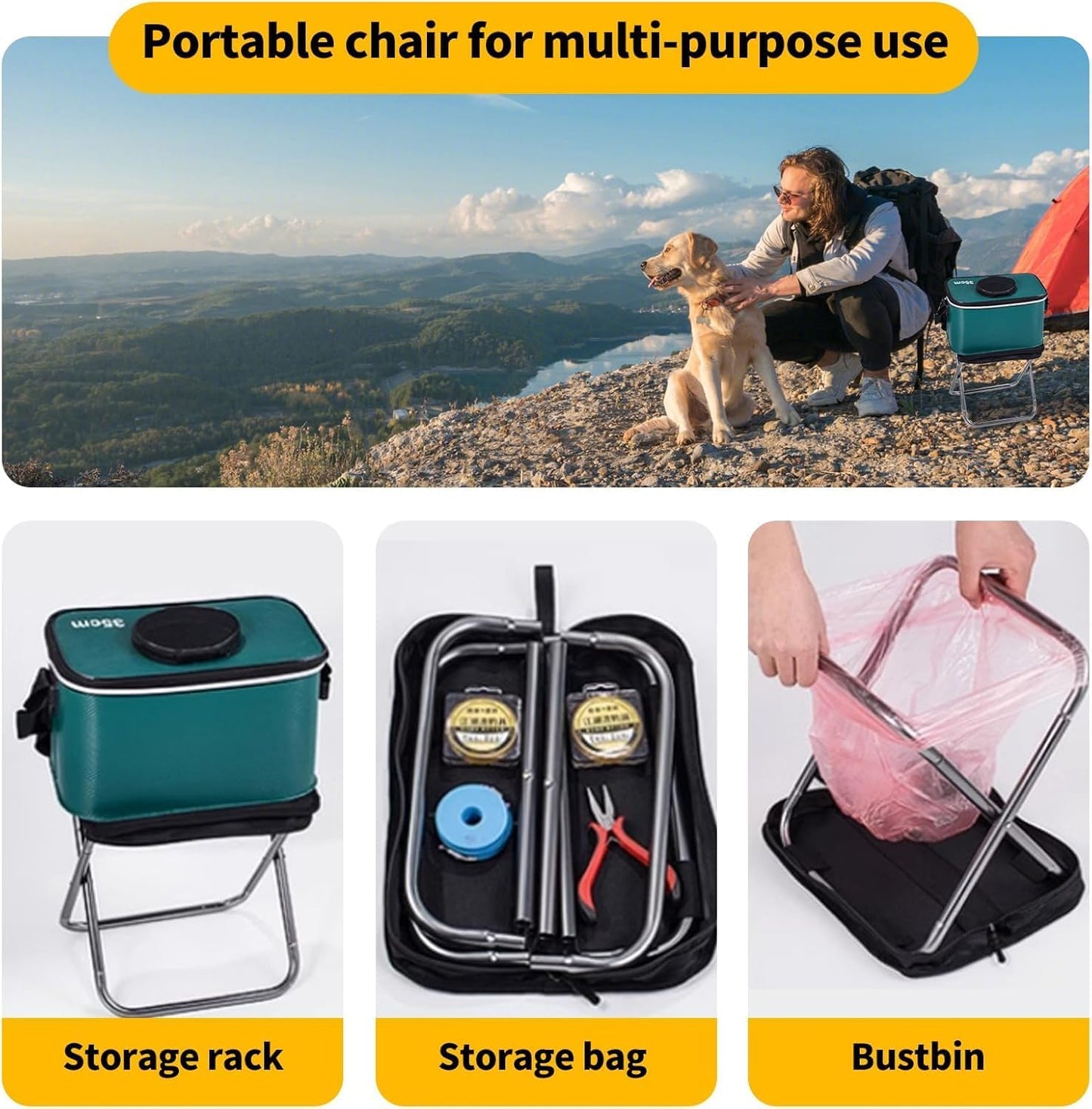 Multipurpose Foldable Stool For Daily Use Travel Friendly - Must Have