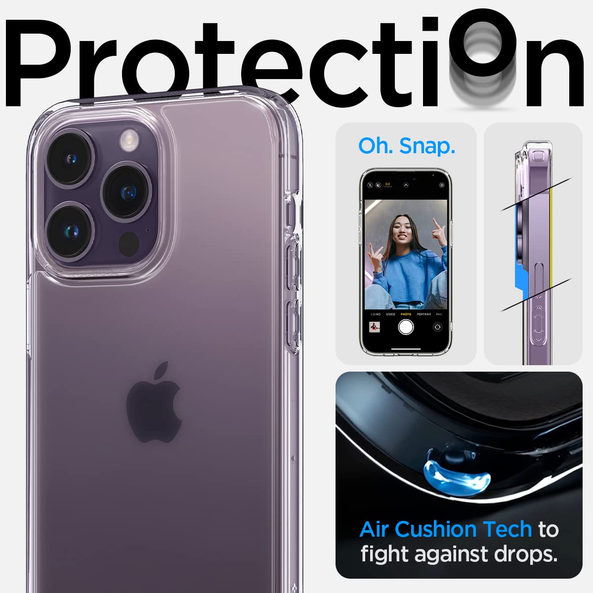 Spigen Transparent Case Compatible for iPhone