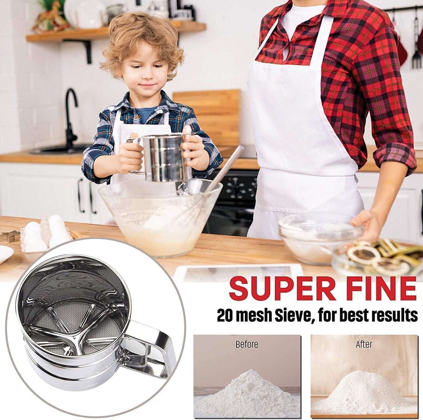 Stainless Steel Flour Sifter (Atta Chhanni)