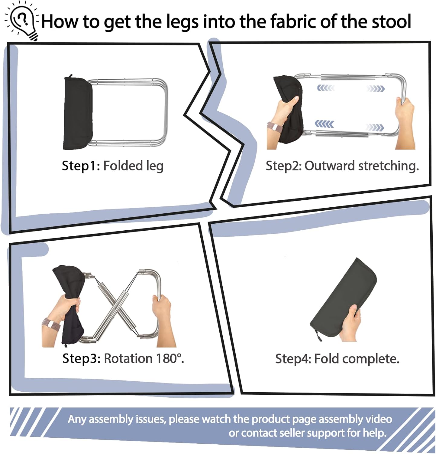Multipurpose Foldable Stool For Daily Use Travel Friendly - Must Have
