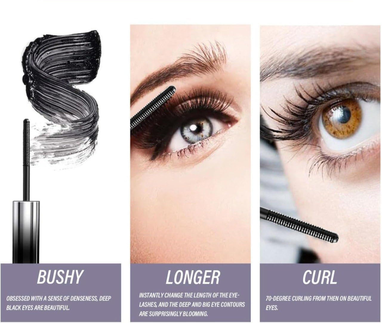 Iron Mascara 3D Curling Eyelash – Plump, Lift & Define!