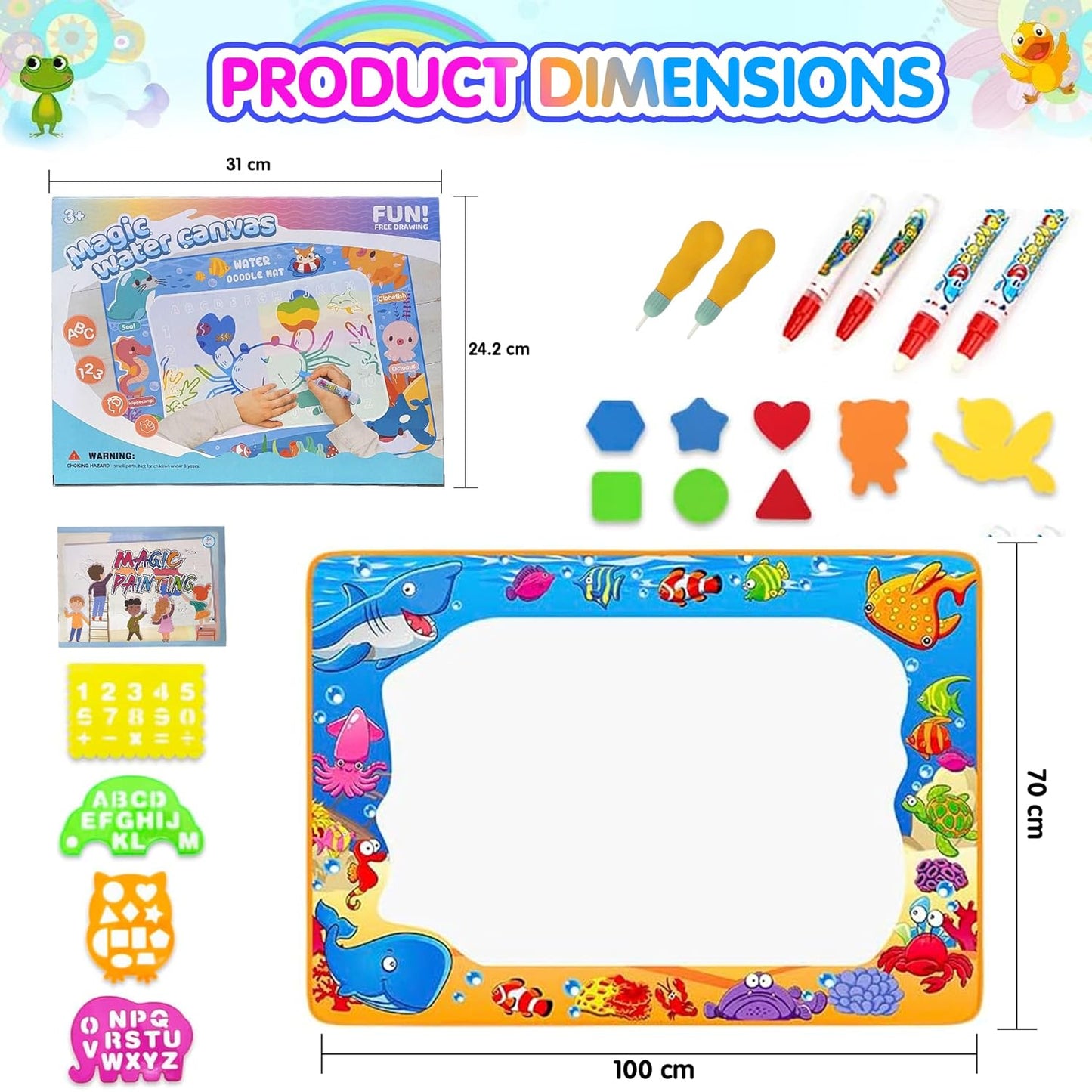DoodleNest™ Mess-Free Magic Drawing Mat – Unleash Creativity, Anytime!