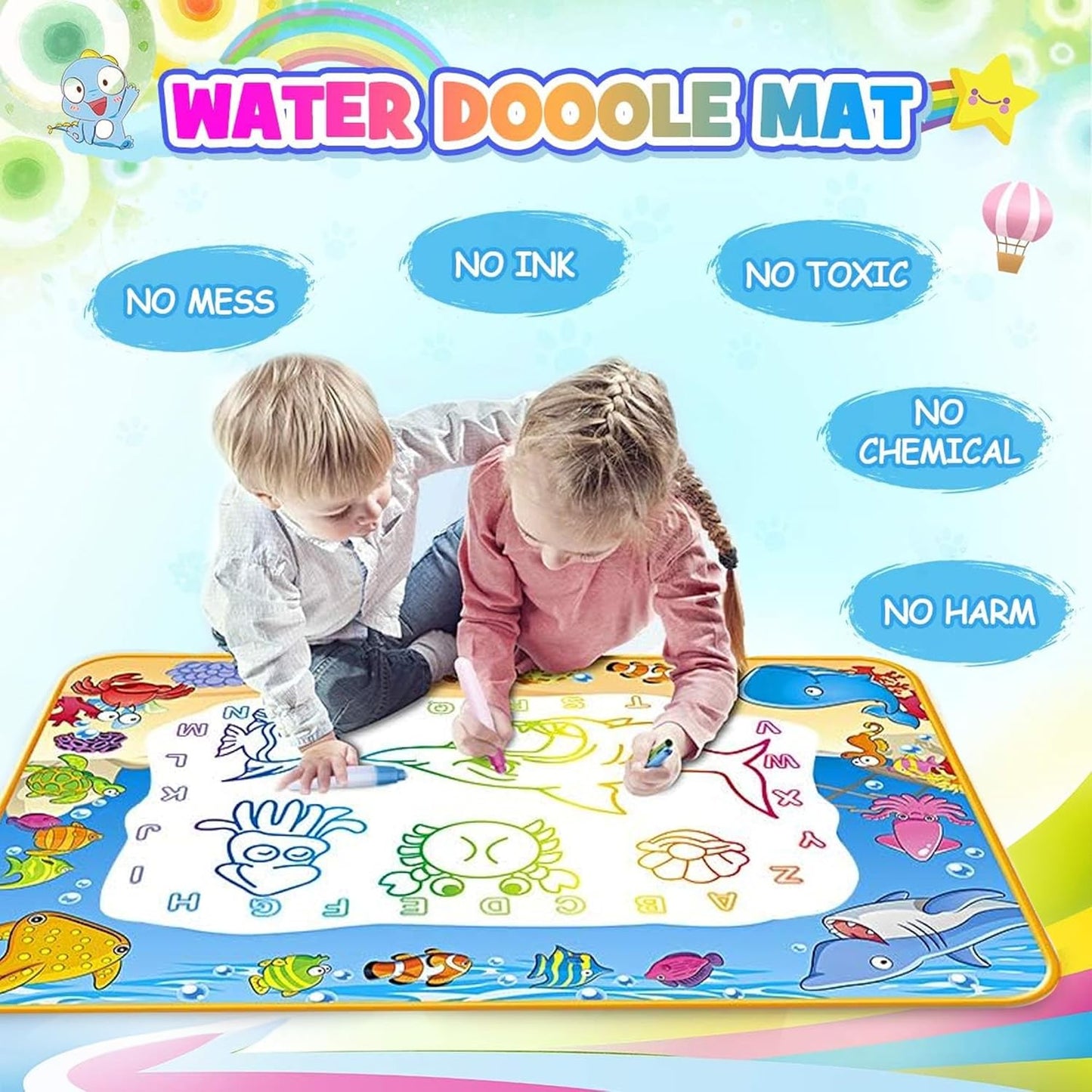 DoodleNest™ Mess-Free Magic Drawing Mat – Unleash Creativity, Anytime!